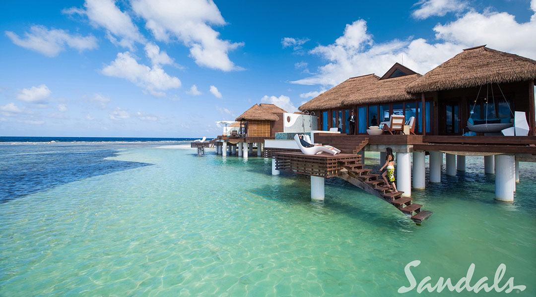 Sandals Royal Caribbean overwater bungalows