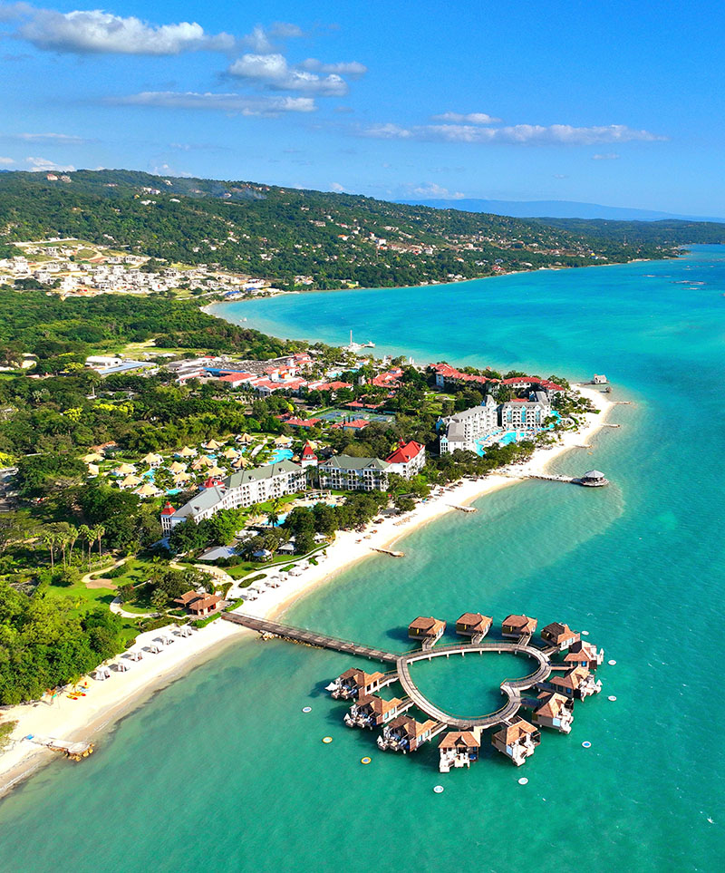 Sandals Southcoast over water bungalows