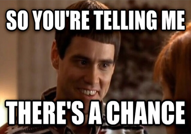 Sandals over the sea bungalows on promo. So you're telling me there's a chance.
