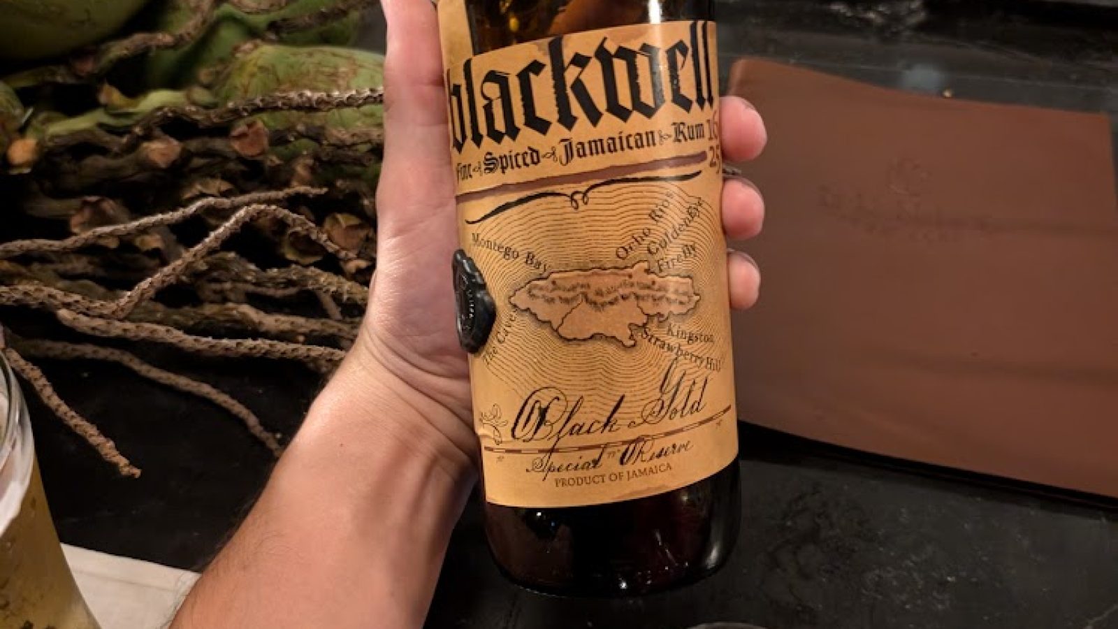Blackwell Jamaican rum at Dunn's Rum Club, Sandals Dunn's River