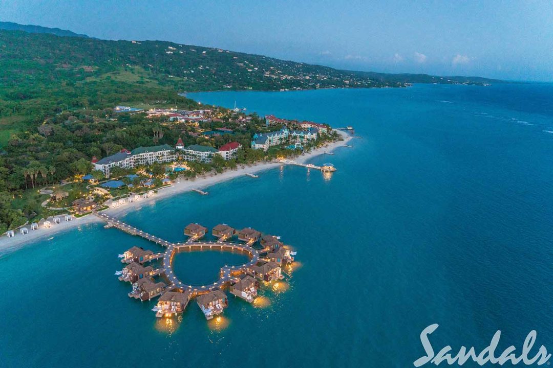 Sandals South Coast - Jamaica - over-water bungalows